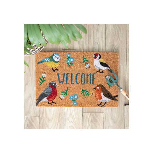 Natural British Garden Birds Doormat