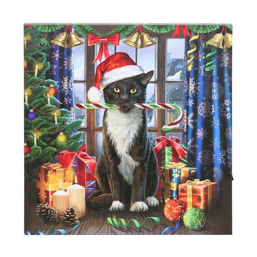 Krampuss Light Up LED Canvas Plaque by Lisa Parker