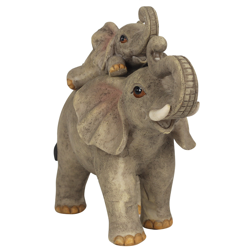 Elephant Adventure Mother and Baby Elephant Ornament