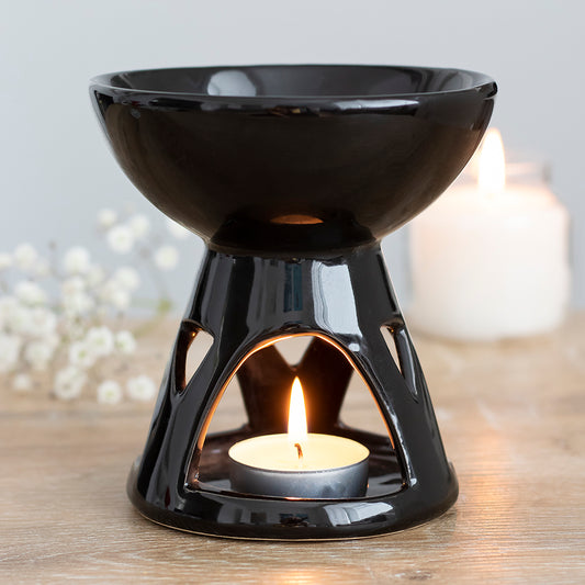 Black Deep Bowl Oil Burner