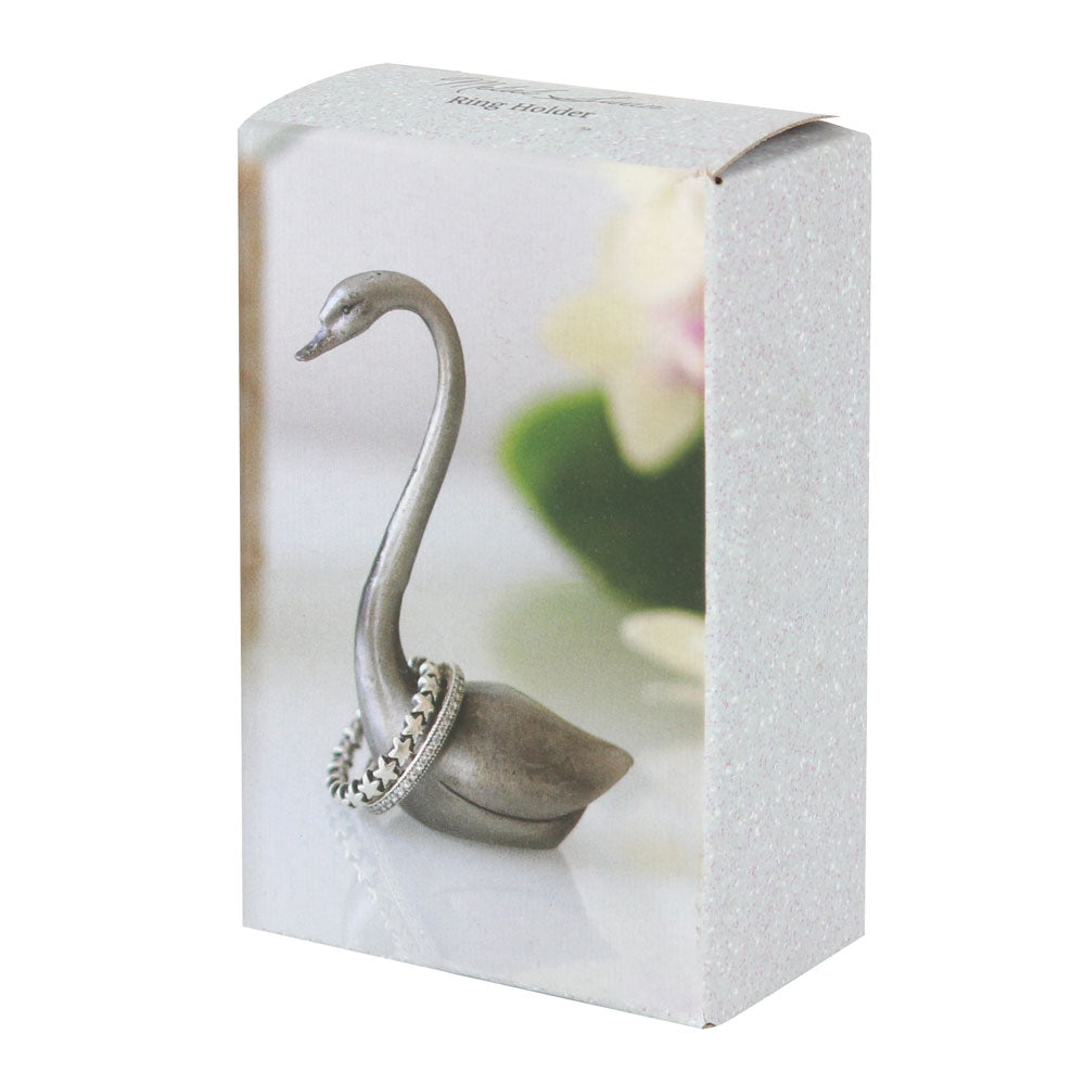 Metal Swan Ring Holder