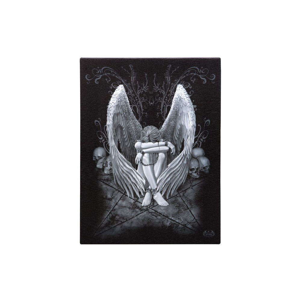 19x25cm Enslaved Angel Canvas Plaque by Spiral Direct