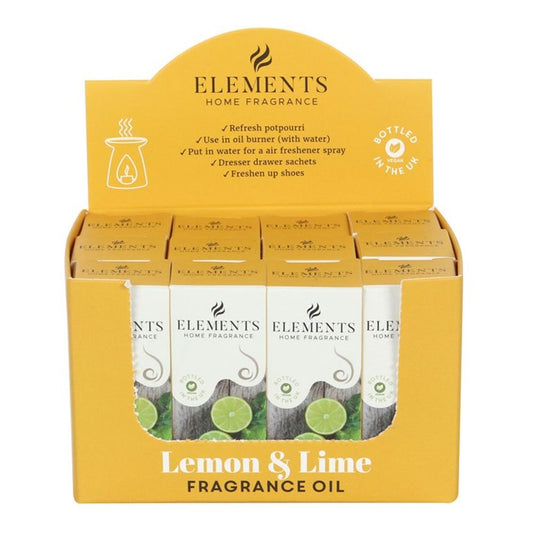 Set of 12 Elements Lemon & Lime Fragrance Oils
