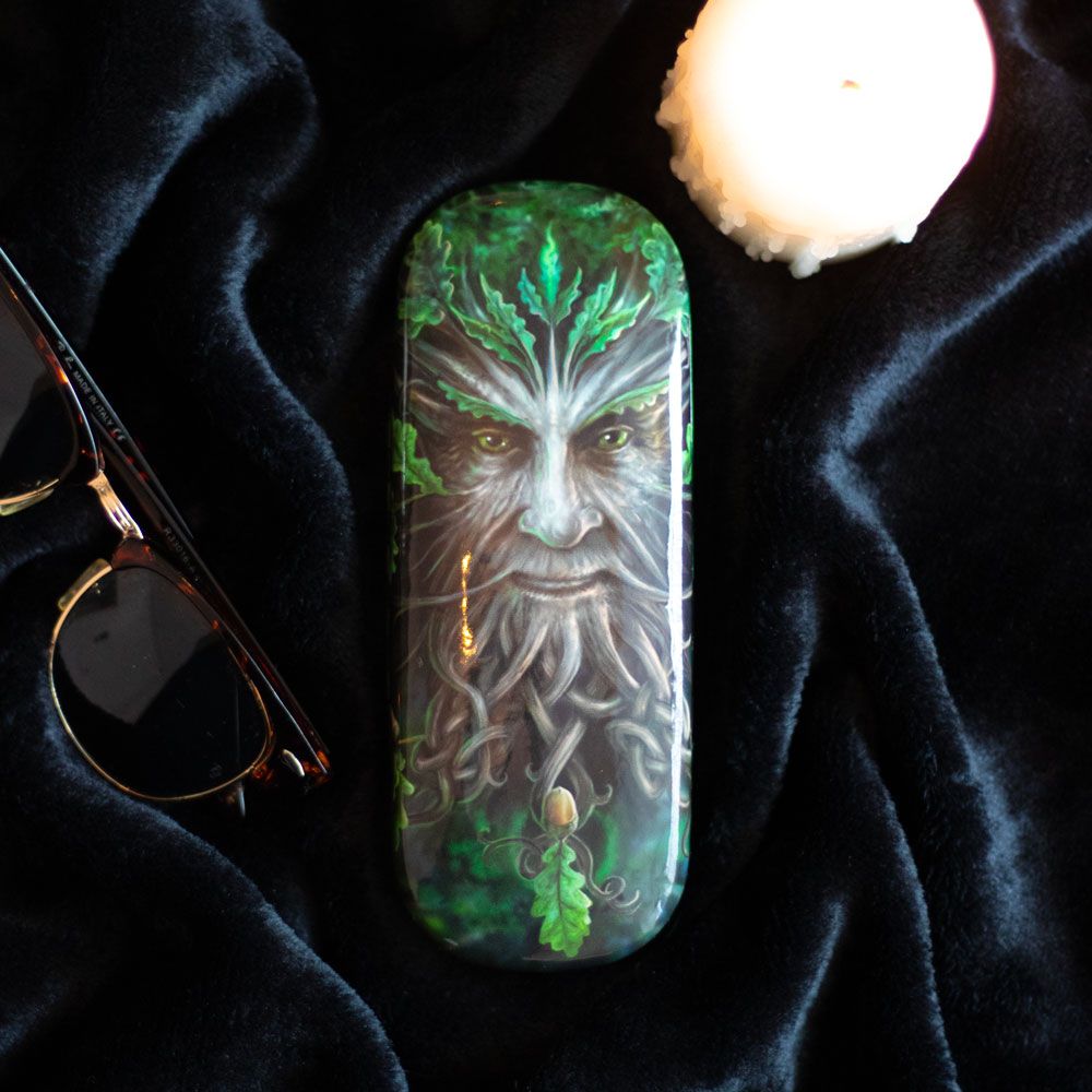 Oak King Glasses Case by Anne Stokes