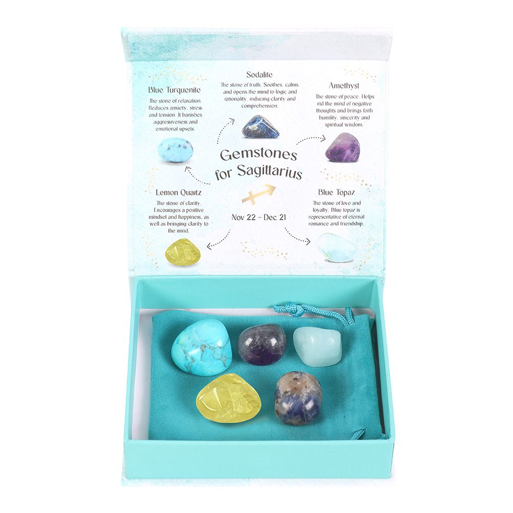 Sagittarius Crystal Tumblestone Set