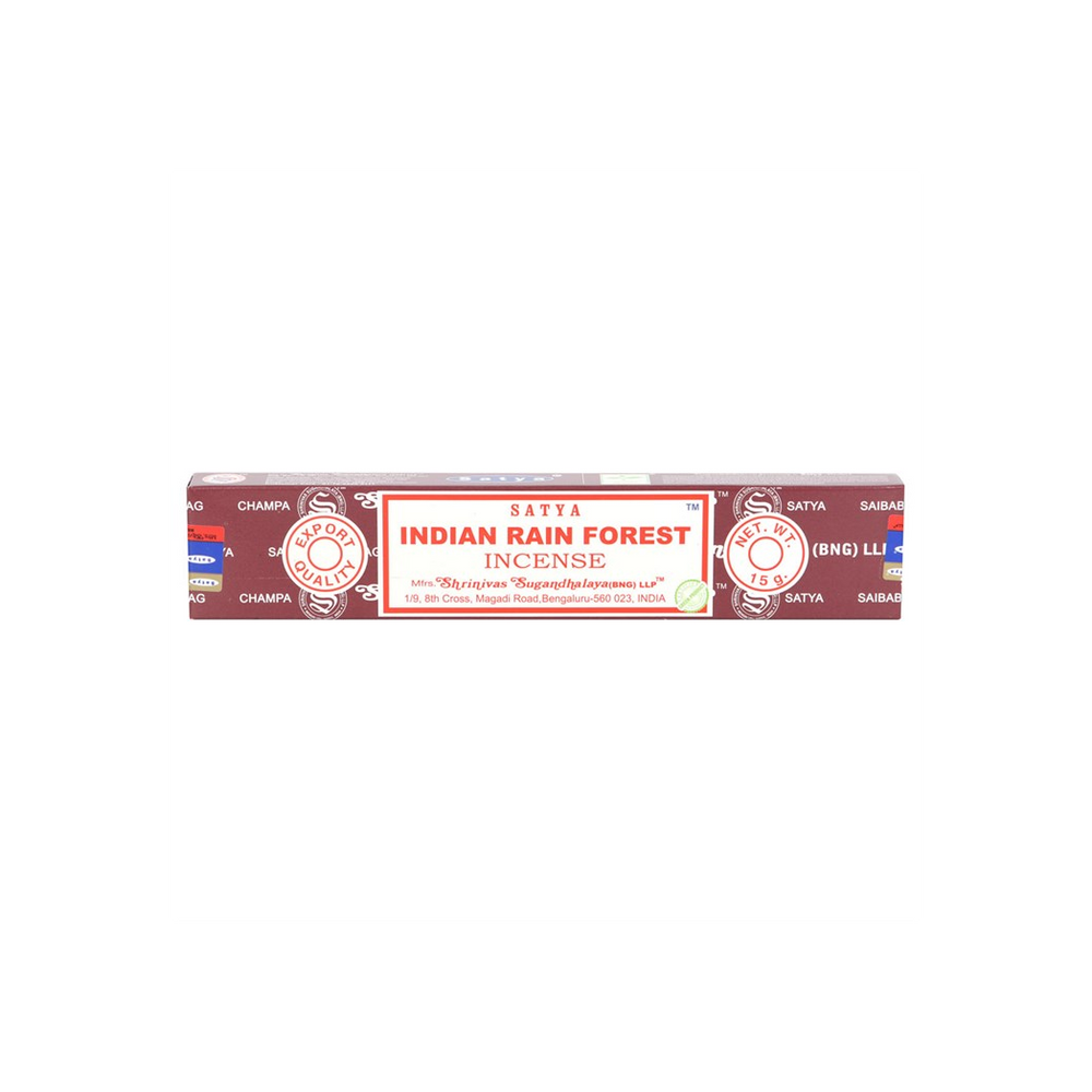 12 Packs of Indian Rain Forest Incense Sticks by Satya