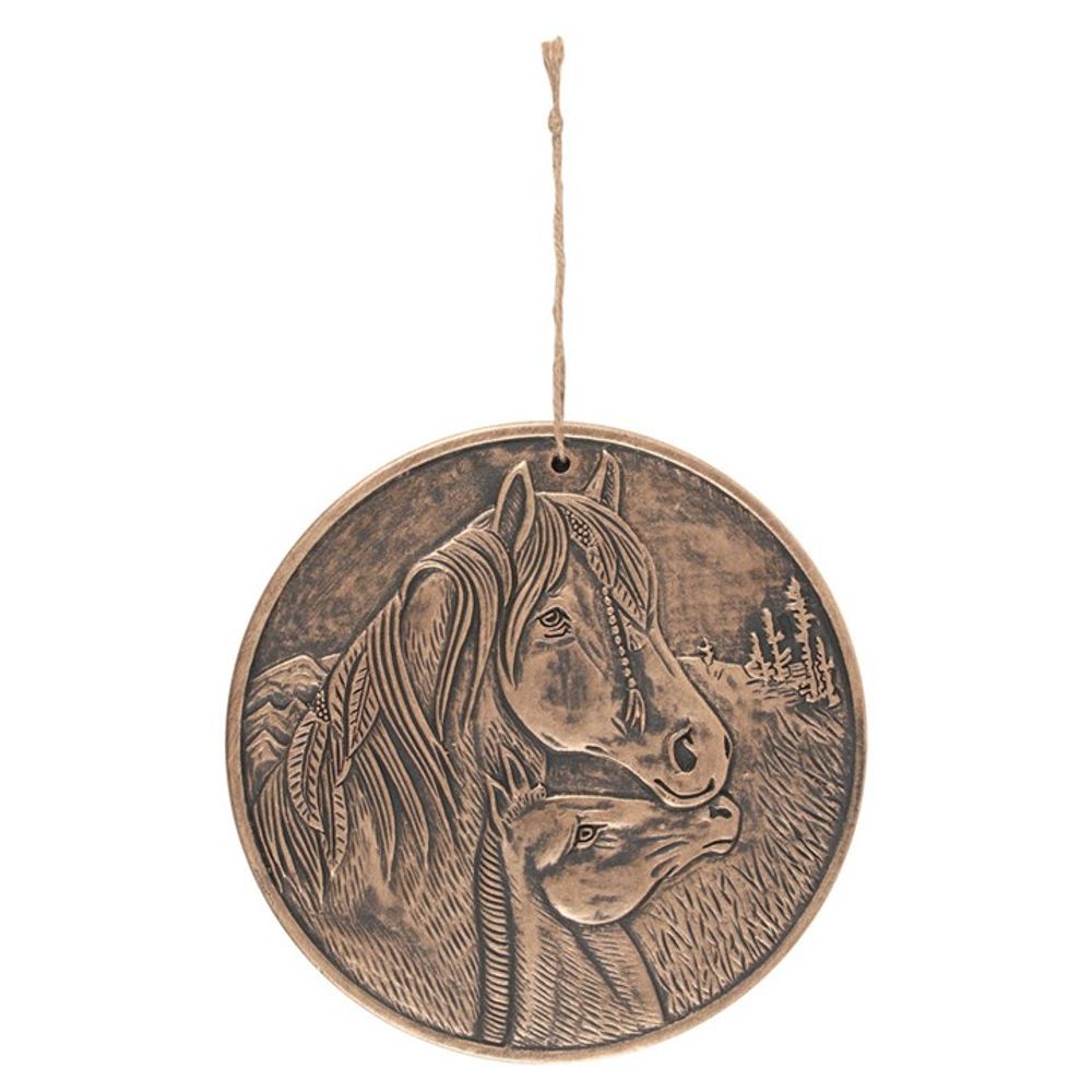 Bronze Terracotta 'Apache' Plaque By Lisa Parker