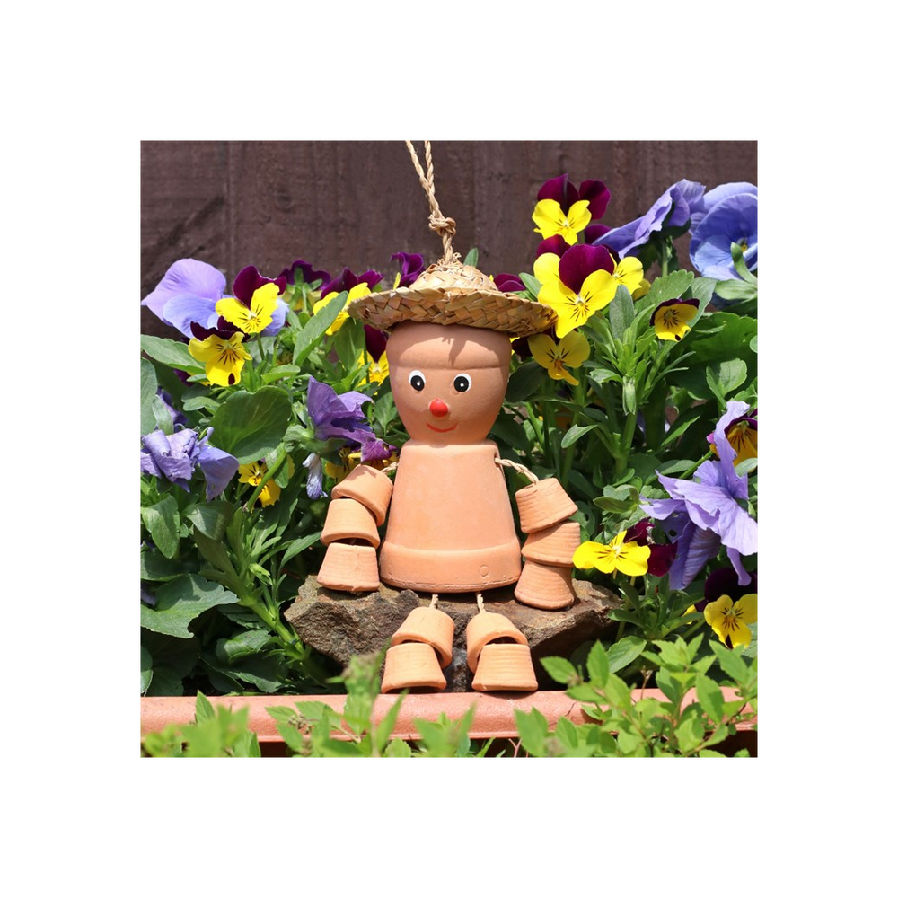 Small Terracotta Pot Man