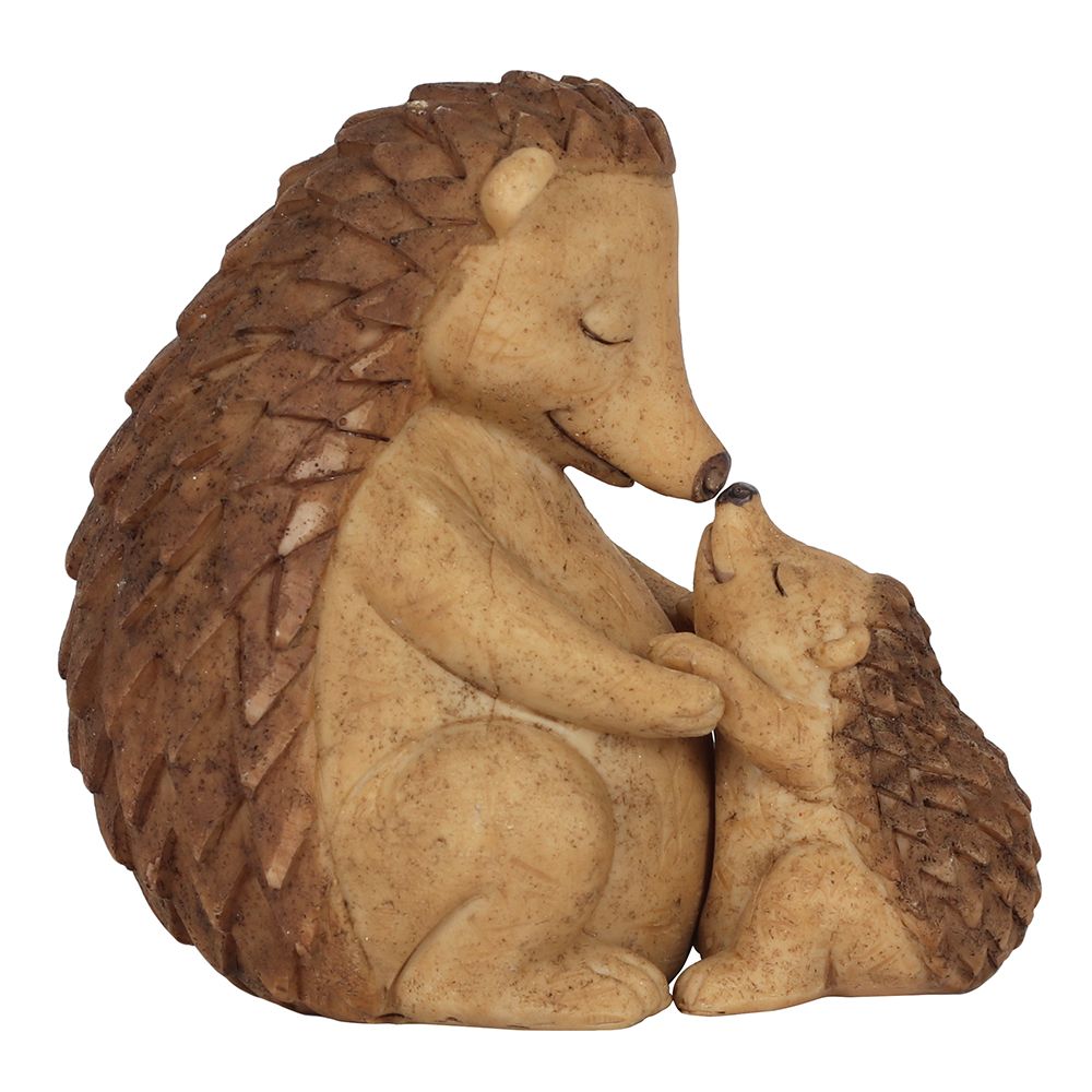 Happy Hoglet Mother and Baby Hedgehog Ornament