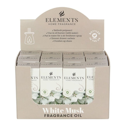 Set of 12 Elements White Musk Fragrance Oils
