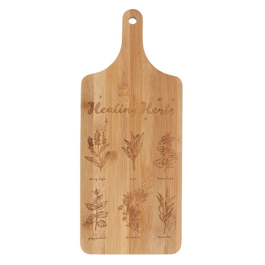 Healing Herbs Wooden Chopping Board