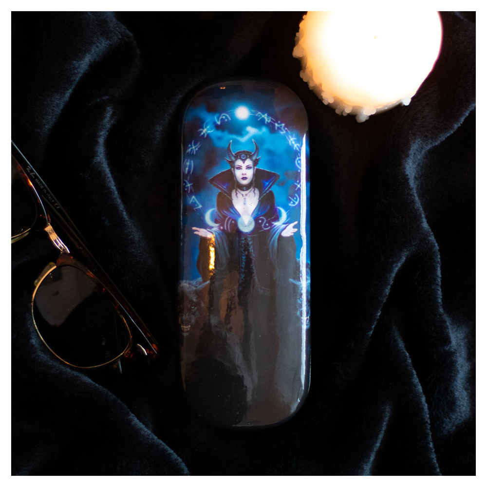 Moon Witch Glasses Case by Anne Stokes