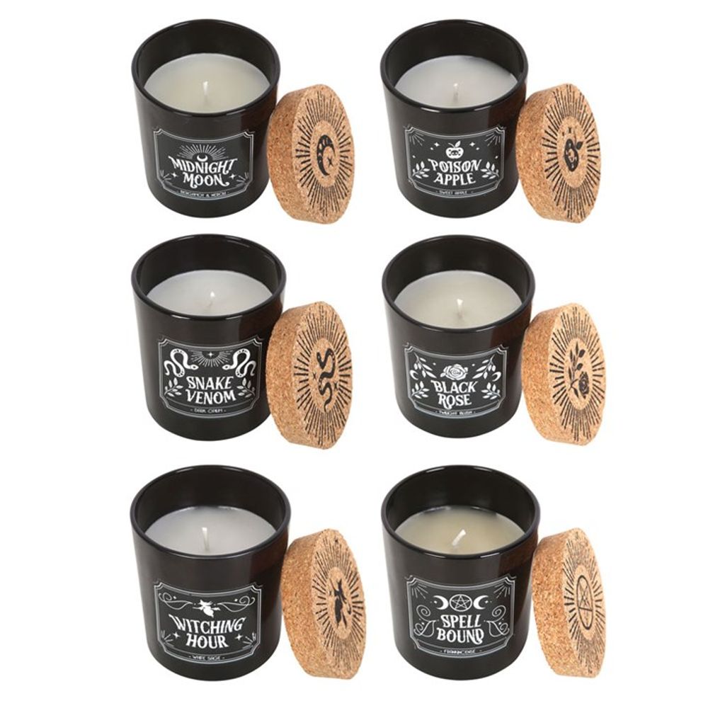 Set of 6 Midnight Ritual Candles