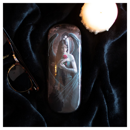 Angel Rose Glasses Case by Anne Stokes