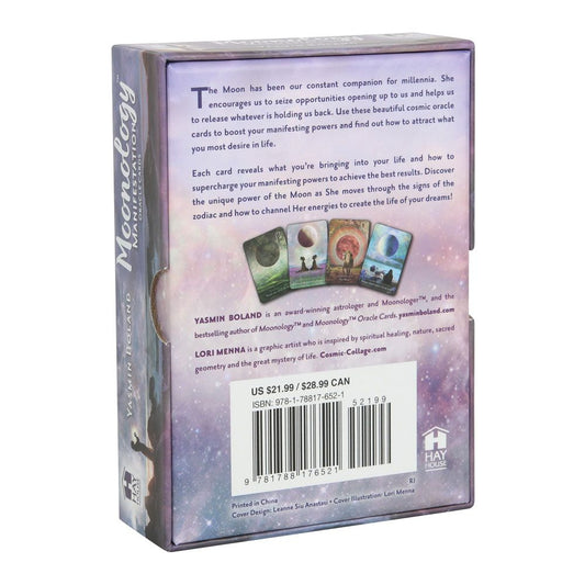 Moonology Manifestation Oracle Cards | Card Deck with Guidebook | Witchy Divination Gift | Gift for Him